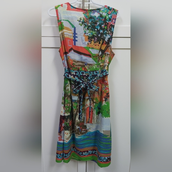 Orientique cotton wrap dress. - Picture 5 of 12